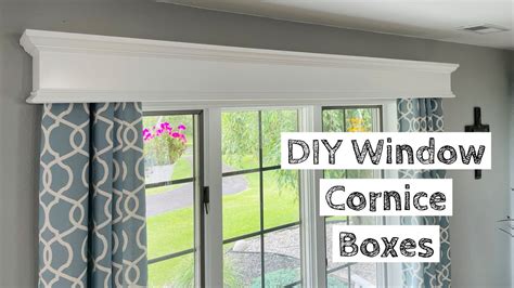 cornice box with metal trim|Window Cornice Box .